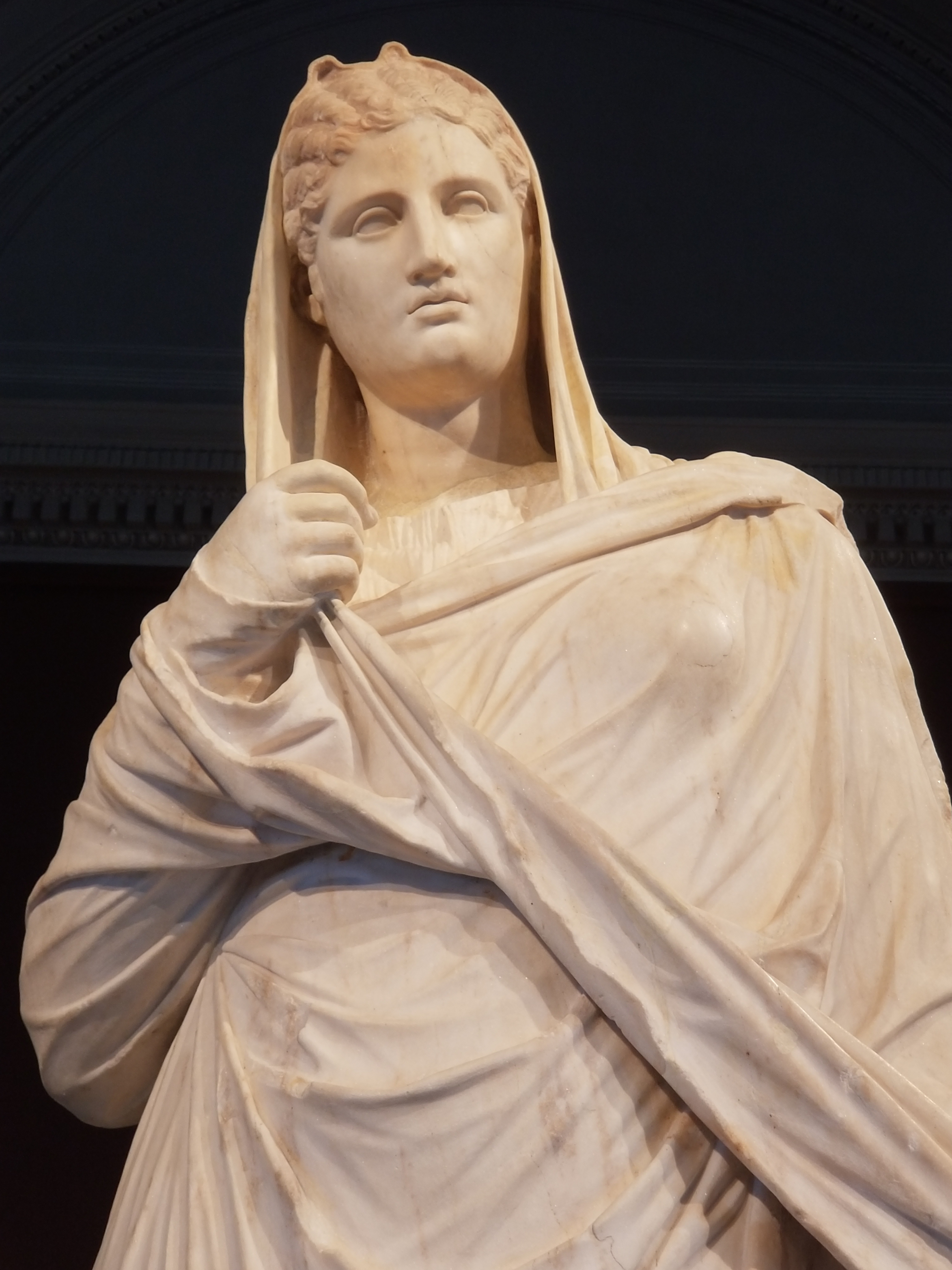 The bigger of the statues from Herculaneum, Collection of Antiquities, Dresden