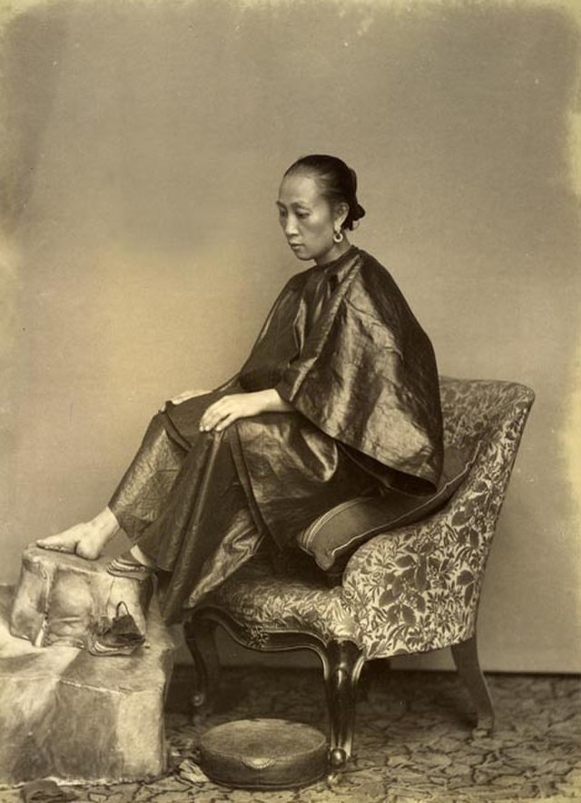 A Chinese Golden Lily Foot, Lai_Afong,c 1870s