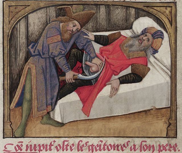Castration of Saturn, 15th century, Bodleian Library