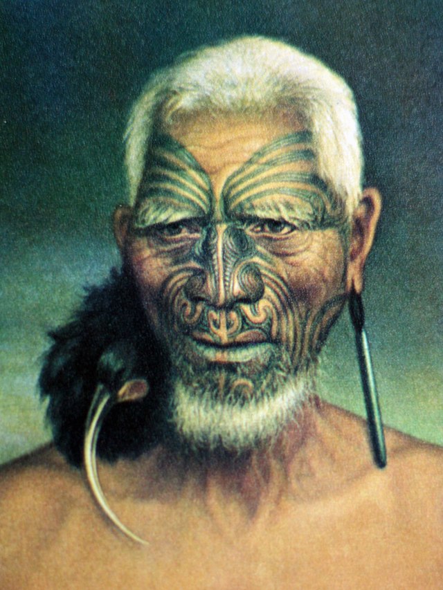 Tukukino chief in New Zealand painted by Gottfried Lindauer 1878